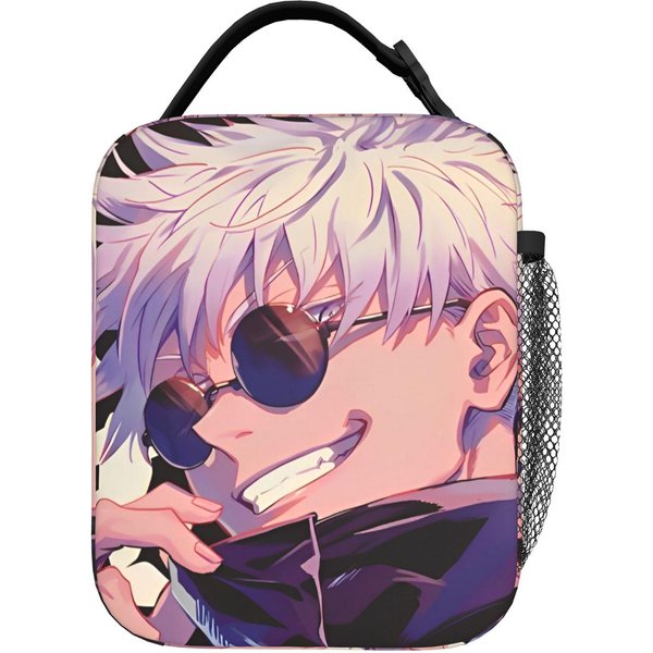 Gojo Satoru Bolsa De Almuerzo TéRmica Bolsa Refrigeradora Reutilizable, Contenedor De Almuerzo Anime Jujutsu Kaisen Bolsa Tote De Gran Capacidad Bolsa Para Comida One Size-image