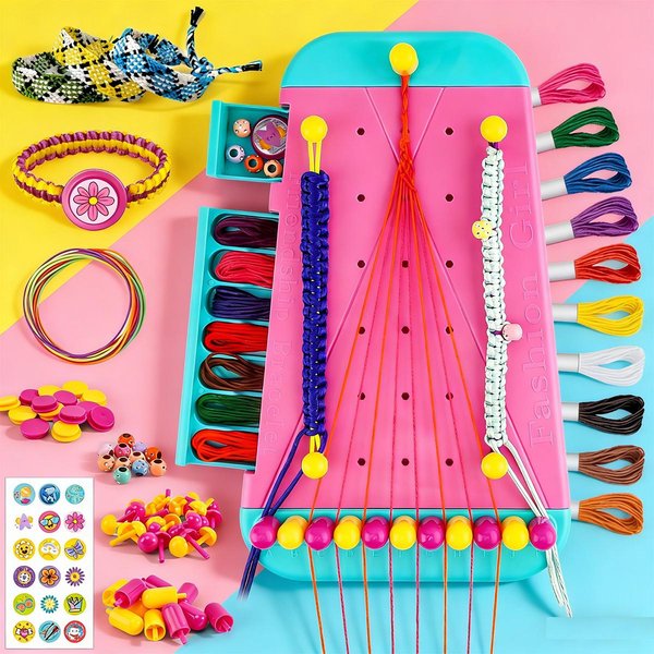 Kit De Manualidades Para Extensiones Trenzadas Hazlo TÚ Mismo Pulseras Y Collares De La Amistad NiñOs-image