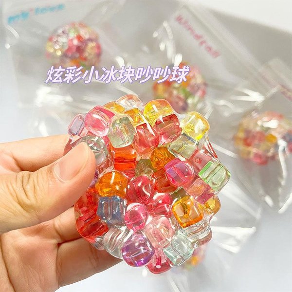 PerłOwa Zabawka Squishy Do Redukcji Stresu MięKka ŚCiskana Zabawka Fidget Elastyczna Zabawka Sensoryczna Antystresowa Kulka Squishy Dla Dzieci DorosłYch-image