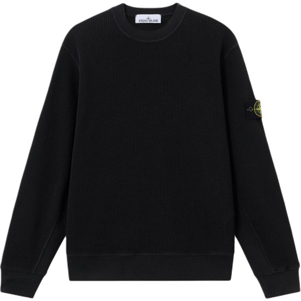 Stone Island Bluza Z Kapturem GłAdka Z DłUgim RęKawem MęSkie Bluzy Z Kapturem L1S156100056S0044-V0029 L Black-image