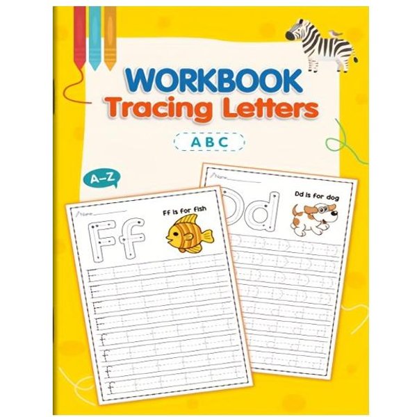 Libro De PráCtica Del Alfabeto A-Z De 32 PáGinas - Aprendizaje Interactivo Y Actividades Coloridas Creativas Desarrolla Habilidades De Escritura Vuelta A La-image