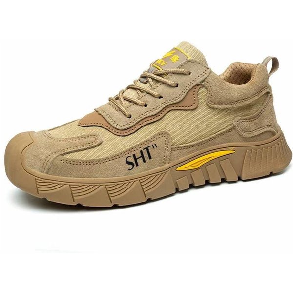 Zapatos De Trabajo Para Hombre Anti-Aplastamiento Y Anti-PerforacióN Zapatos De Seguridad Casuales Zapatos De Trabajo Protectores Para Sitio De ConstruccióN 46-image
