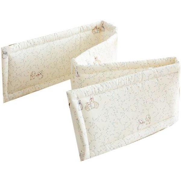 Protector De Cuna Universal Borde Suave Para Cuna Acolchado De AlgodóN Transpirable Para Cuna De Bebé Parque Infantil Cama Lateral ProteccióN Forro Seguro Para Cuna Para NiñOs NiñAs S L-image