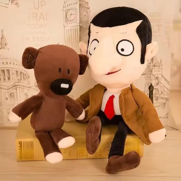 Gracioso SeñOr. Osito De Peluche De Frijol Juguetes De Peluche Personajes De PelíCula De Dibujos Animados De Comedia Animales Lindos MuñEcas De Peluche Para Bebé Mini Almohada Suave Regalos Para NiñOs-image