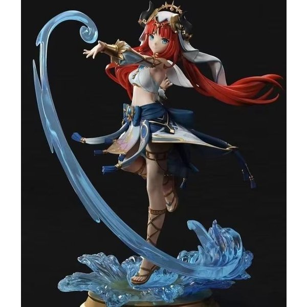 Genshin Impact Figurka Anime Z PVC 27Cm Nilu I Figurka Lalka Hu Tao 23Cm Figurka Akcji Zabawka Kolekcjonerska Dekoracja Biurka Prezenty-image