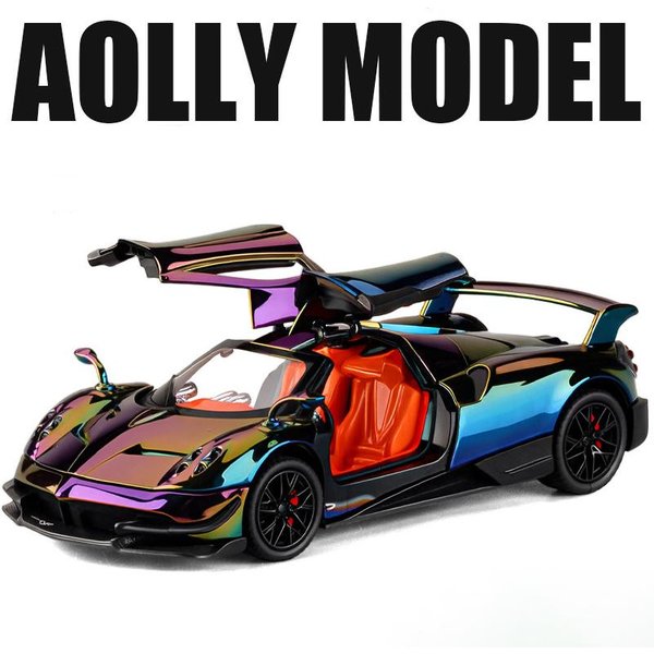 1:32 Pagani Huayra Dinastia Metalowy Model Samochodu Sportowego Z Galwanizowanego Stopu Metalowy Super SamochóD WyśCigowy Model Samochodu DźWięK ŚWiatłO Zabawka Dla Dzieci Prezent-image
