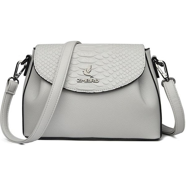 Damska Torba Na Ramię Jesień Nowość Klapka MięKka SkóRa Damska Torba Crossbody Jednolity Kolor Codzienna Torba Dla Mamy-image