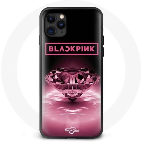 Funda - Maniacase - Iphone 11 Pro Max - Fondo De Pantalla Diamante Blackpink - Silicona - Flexible Negro-image