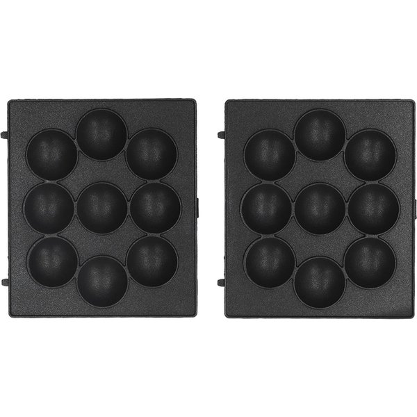 Bandeja Para Hornear De 9 Cavidades, Antiadherente, Para AlbóNdigas, De Acero Inoxidable, Inocua. L(For 6.5-9Kg) Black-image