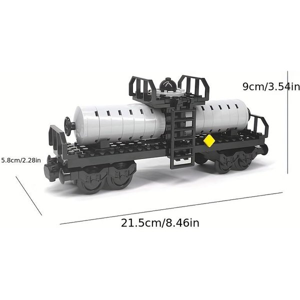 Klocki Konstrukcyjne Wagonu PociąGu, Prezent śWiąTeczny, ŚWiąTeczny Wagon Widokowy PociąGu, Model PociąGu, Zabawka Do SkłAdania Puzzli-image
