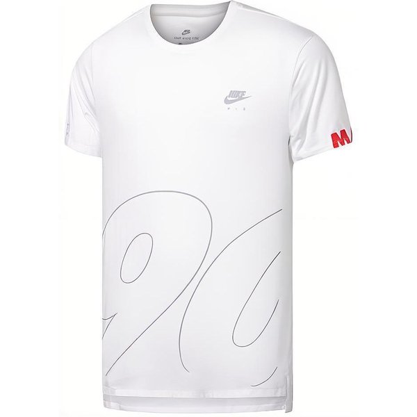 Camiseta De Manga Corta De AlgodóN Con Cuello Redondo Y Logo Estampado Nike Air Max 90 Para Hombre Tops Blanco 913163-100 L White-image