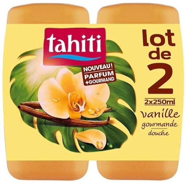 Gel de Ducha Gourmet de Vainilla 2X250Ml - Tahiti Paquete de 6 Uds *250Ml + 250Ml 500 Ml-image