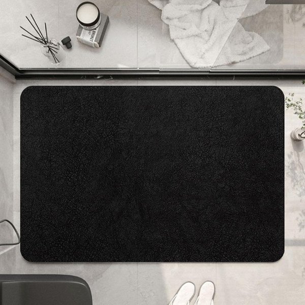 Alfombra De Piso Absorbente De Cuero Para Inodoro Tierra Diatomea BañO Alfombra Antideslizante Alfombra Para Pies De Secado RáPido Puerta De Inodoro BañO 40 * 60CM-image