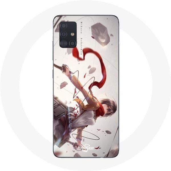 Funda Para Samsung Galaxy A51 Mikasa Ackerman Ataque A Los Titanes Manga-image