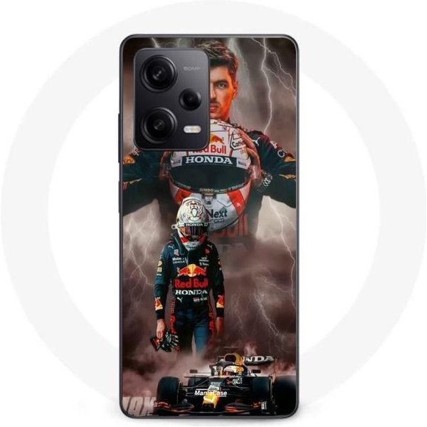 Funda Maniacase Para Xiaomi Redmi Note 12 Pro 5G Verstappen Rayo FóRmula 1 Casco F1-image