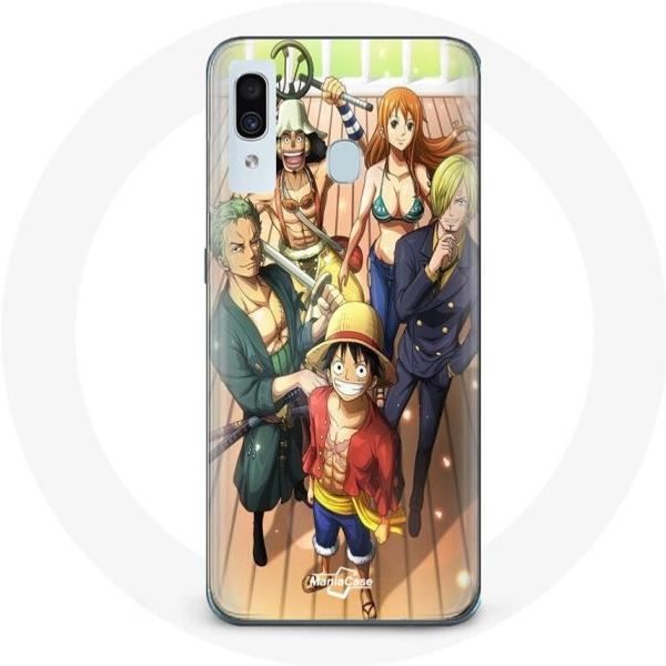 Funda - Maniacase - Samsung Galaxy A30 - One Piece Luffy - Flexible - Negra-image