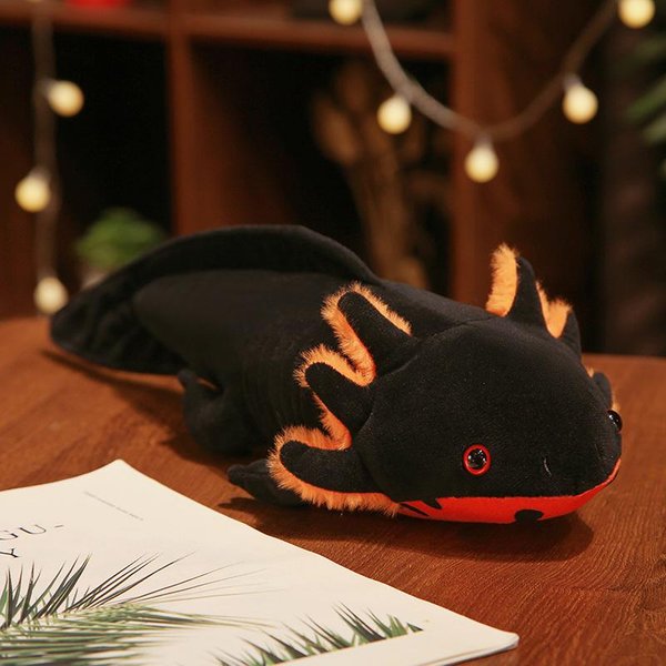 Peluche De Axolote Salamandra Lindo De 45 Cm Animal De Peluche Pez De Cola Larga Kawaii Peluches TritóN MuñEca Suave Regalo Para NiñOs 45Cm-image