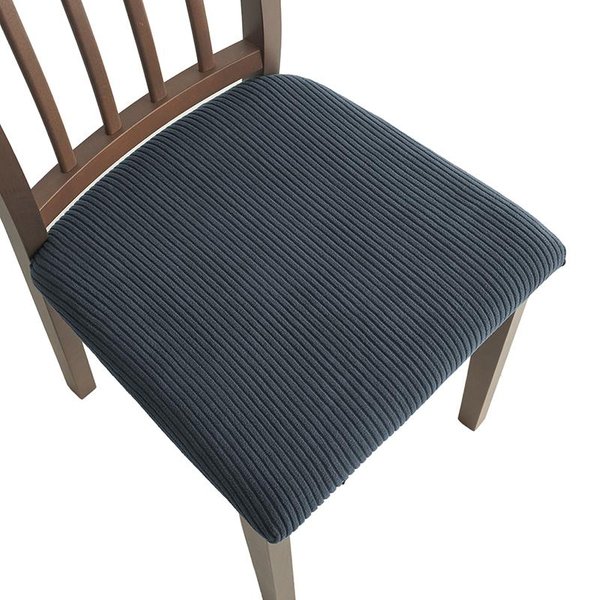1/2/4/6 Piezas Funda De Asiento De Silla Jacquard Comedor Sillas Desmontables Protector Anti-Suciedad Funda CojíN Asiento Cocina Hogar Funda Silla 2Pcs-image