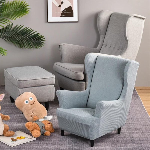 Funda Para Silla De Orejas Talla Infantil PequeñA Jacquard Fundas EláSticas De Spandex Para SillóN Protector De Muebles Fundas-image