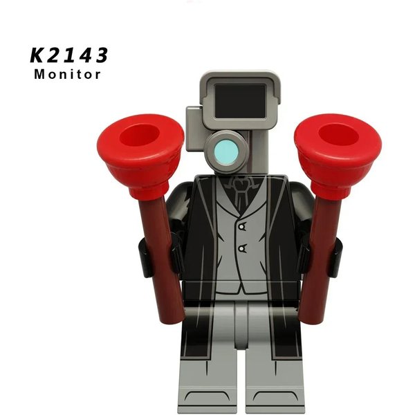 KDL Skibidi Toilet Man Figurki Anime Klocki Zabawki Tvman Titan Cameraman Speakerman CegłY Model Zabawka Dla Dziecka Prezenty Urodzinowe-image