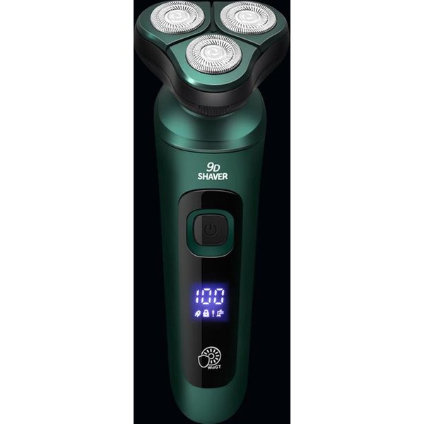 Afeitadora EléCtrica Inteligente 4 En 1, Pantalla Digital Lcd, Maquinilla De Afeitar Flotante De Tres Cabezales, Cuchillo De Barba MultifuncióN Para Lavado Recargable Por USB Standard Edition-image