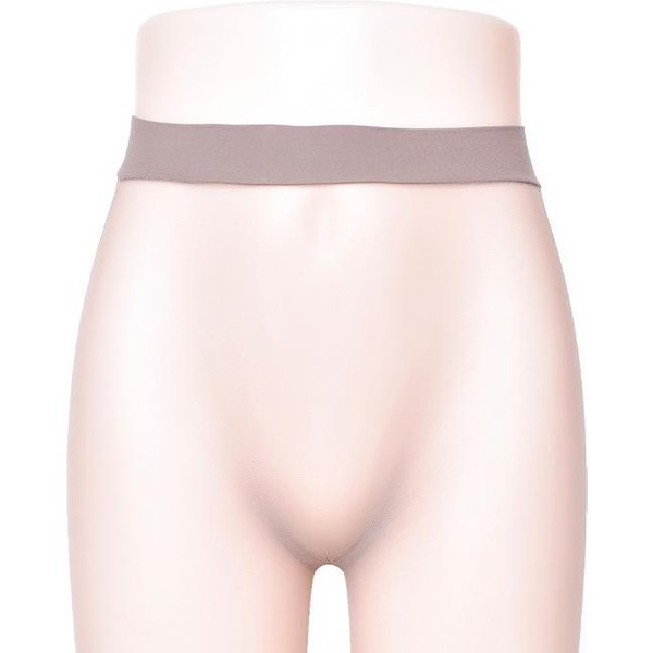 Talla Grande Hombre 0D Mascarilla Medias Invisibles Ultradelgadas Tiro Profundo Sin Costuras Medias Cintura Alta Sissy U Bolsillo Convexo sexy Ajustado Penis Open Gray-image