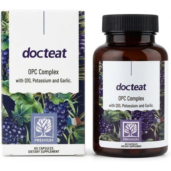 Docteat Complejo OPC Premium – Antioxidante Y Soporte CardíAco (60 CáPsulas) 1Pack-image