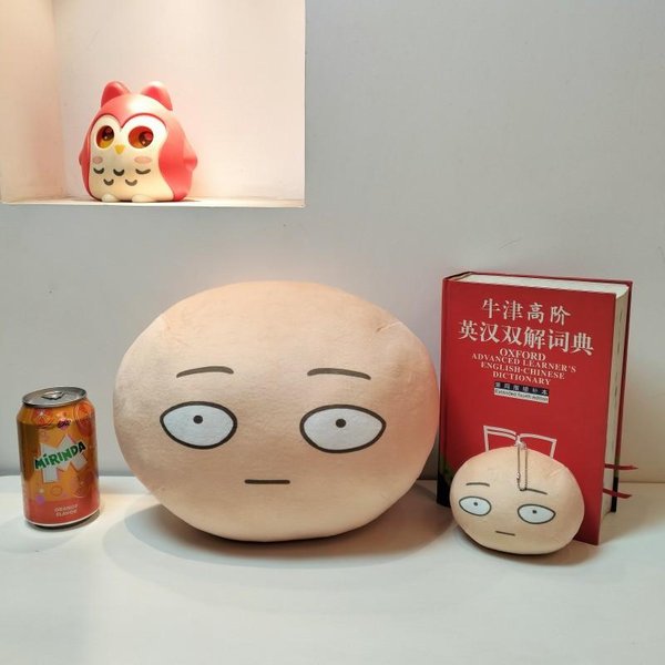 Maskotka One-Punch Man Omanjuu Niginigi Saitama, Genos, Tatsumaki, Garou Anime Pluszowy Breloczek, MięKka Wypchana Poduszka Dekoracja 30Cm-image