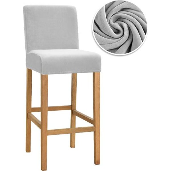 Fundas De Terciopelo Para Sillas De Bar EláSticas Suaves Fundas Para Sillas De Comedor Lavables Fundas Cortas Para Respaldo Sillas Para Cocina Hogar Hotel Banquete 1 Piece-image