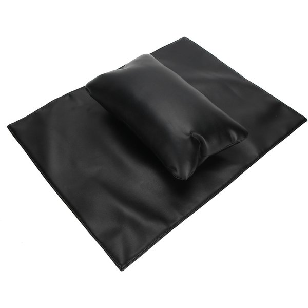 Almohada De Mano Para Nail Art Impermeable Soporte De Mano Para Manicura CojíN Alfombrilla Reposamanos Para UñAs Removible Negro-image