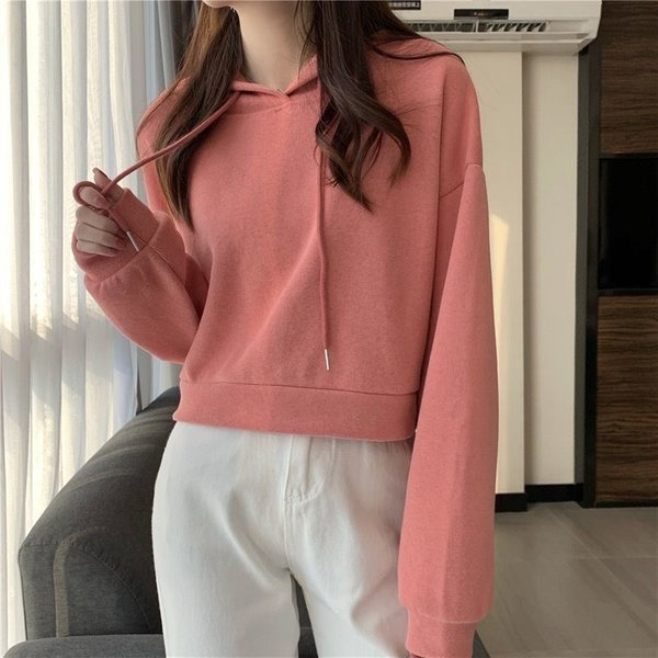 Sudaderas De OtoñO Para Mujer, Sudaderas Informales Lisas, Sudaderas Con Capucha De Gran TamañO, Sudaderas Holgadas Con Capucha M-image