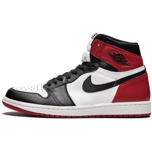 Air Jordan 1 Retro High OG Black Toe 2016 MęSkie Sneakersy BiałE BiałE-Varsity-Czerwone 555088-125 47.5 Black-image