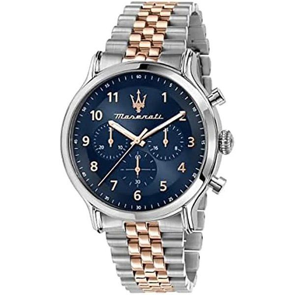 Maserati Epoca Niebieski Metaliczny Dwukolorowy RóżOwy MęSki Kwarcowy Chronograf R8873618021 Zegarek Niebieski-image