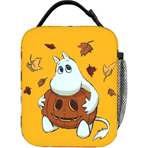 Moomins Bolsa De Almuerzo TéRmica PortáTil Programa De TV Reutilizable Bolsa TéRmica Bolso Tote Lonchera Trabajo Al Aire Libre Bolsas De Almacenamiento De Alimentos One Size-image