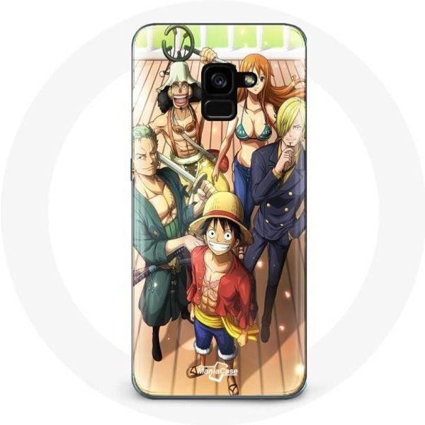 Funda - Maniacase - Samsung Galaxy A8 Plus - One Piece Luffy - Flexible - Manga Anime-image
