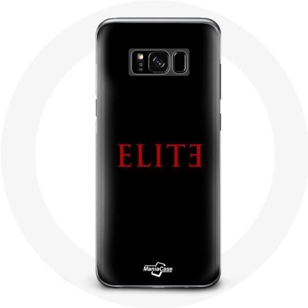Funda - Maniacase - Samsung Galaxy S8 Elite - Logo Rojo - Flexible - ProteccióN Negro-image