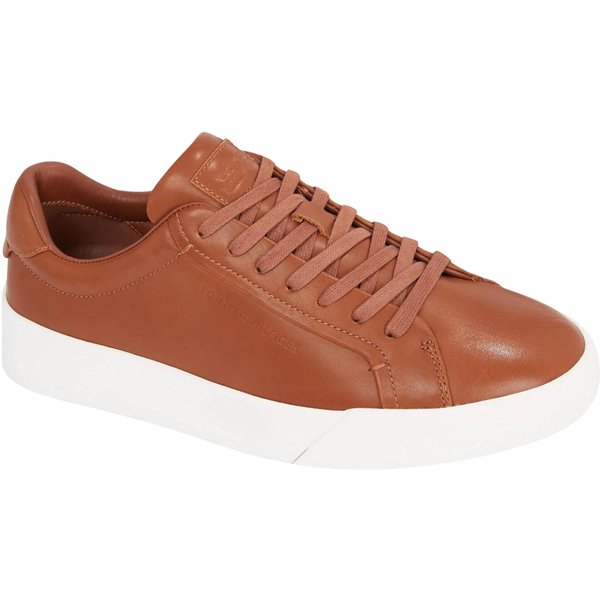 Tommy Hilfiger Court Best Cognac Brown Men's Sports Shoes Size 42 42-image