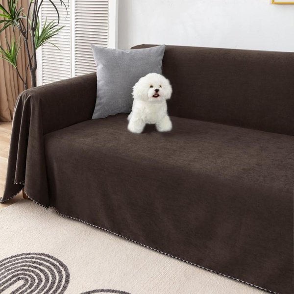 Manta Suave Para Sofá Color SóLido Cubierta Envolvente De Tela Pana Impermeable Toalla Para Sofá Universal Para Todas Las Estaciones Toalla Para Sofá CojíN 180X90Cm1Pcs-image
