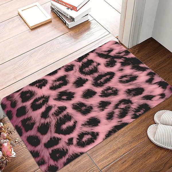 WzóR Pantery Mata Pod Drzwi AntypośLizgowe Dywaniki WystróJ Domu Dywan Mata PodłOgowa WewnęTrzna ZewnęTrzna Dywanik Do Salonu Sypialni ŁAzienki Kuchni 50X80Cm20X31In-image