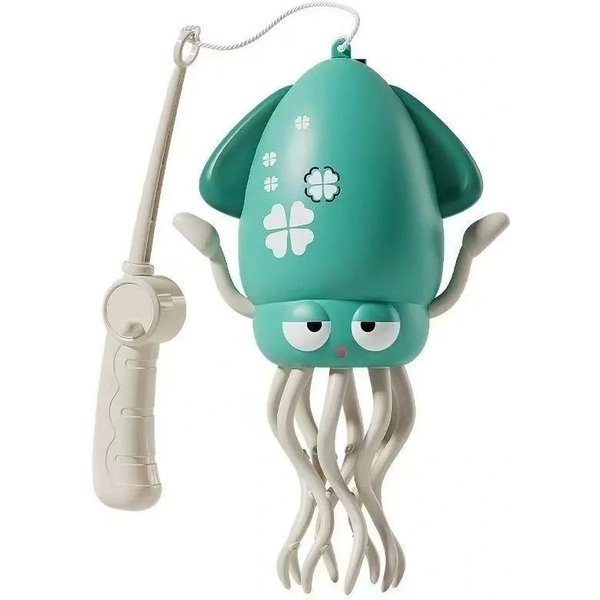 Juguetes EléCtricos MáGicos Juguete De Pulpo BailaríN Con Luz LED MúSica EvasióN AutomáTica Gateo Con CañA De Pescar Juguete Para Boca Abajo Regalo-image