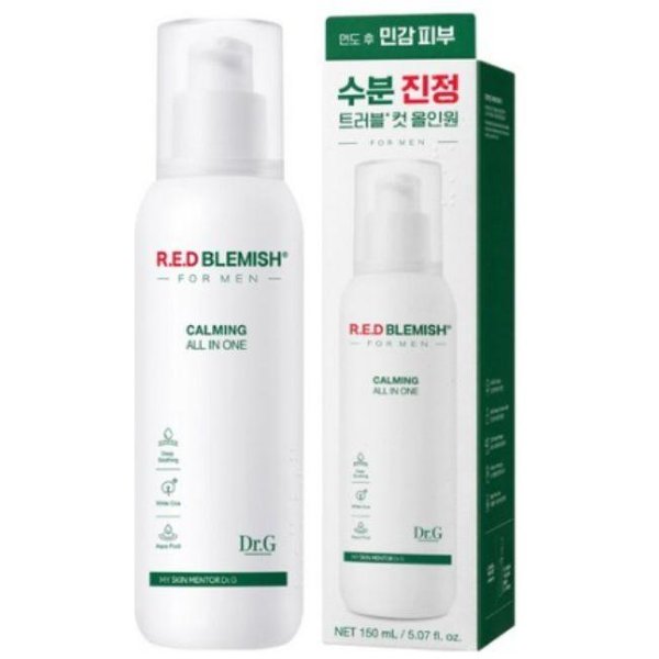Dr.G Red Blemish Para Hombres Calmante Todo En Uno 150Ml | Hidratante Y Calmante Todo En Uno Para Hombres | Cuidado De La Piel K-Beauty-image