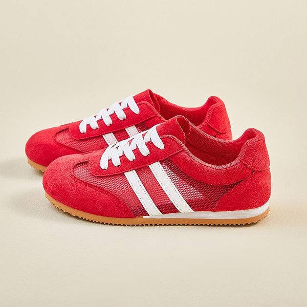 Nowe Niemieckie Buty Treningowe BiałE Dla Kobiet Na Lato Sportowe I Rekreacyjne OddychająCe I PodwyżSzająCe 38 Red-image
