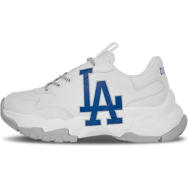 MLB Big Ball Chunky LA Retro ZwięKszająCe Wzrost Niskie Buty Ojca Unisex Sneakersy BiałE 32SHC1011-07W 39 Blue-image