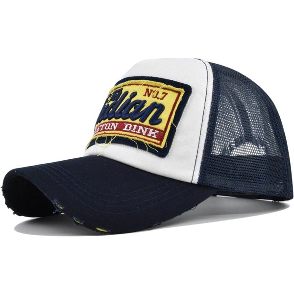 Wysokiej JakośCi Czapka Snapback BawełNiana Czapka Baseballowa MężCzyźNi Kobiety Hip Hop Czapka Trucker Siatka OddychająCa Czapka Ochrona Przed SłOńCem Na ZewnąTrz Czapka Snapback 54-60Cm White-image