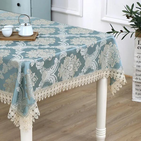 Mantel Jacquard Estilo Europeo Mantel Rectangular Mesa Mesa De Té PañO Toalla Multiusos Salvamantel 110*160Cm-image