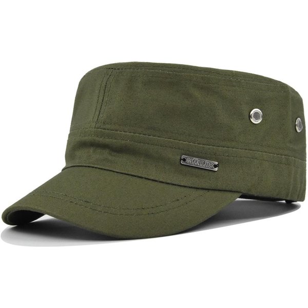 Czapka Z PłAskim Daszkiem W Stylu Wojskowym Lekka Czapka Z Daszkiem Czarna Czapka Z Zakrzywionym Daszkiem Czapka Z Daszkiem W Jednolitym Kolorze Czapka Z Daszkiem Typu Duckbill Casualowy Kapelusz PrzeciwsłOneczny Adjustable Black-image