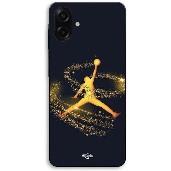 Etui Dla Samsung Galaxy A07 Logo Jordana ZłOty Pył Maniacase-image