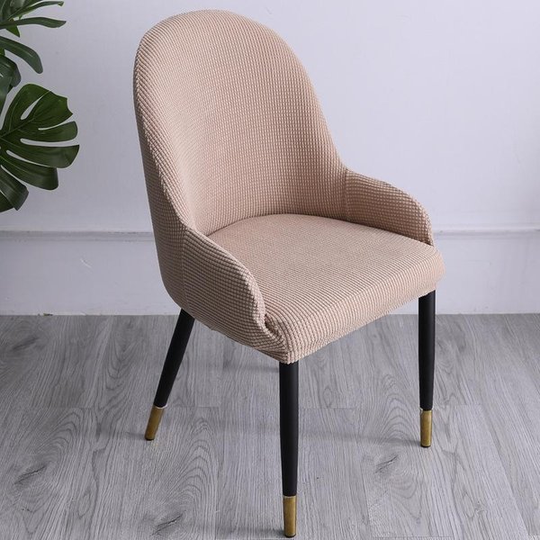 Elastyczny Pokrowiec Na KrzesłO Wingback Side Chair Slipcovers Pokrowiec Na KrzesłO Do Jadalni Khaki-image