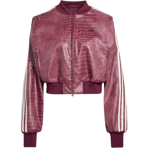 Adidas Originals Sztuczna SkóRa LuźNy KróJ Zamek DłUgi RęKaw Kurtka Damskie Kurtki KD8792 S-image