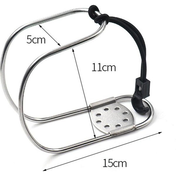 Boyas Salvavidas De Herradura, Soporte De Anillo De NatacióN De Acero Inoxidable, Soporte De Boya Para Barco, Boya Salvavidas Para Yate, Barco Plata-image